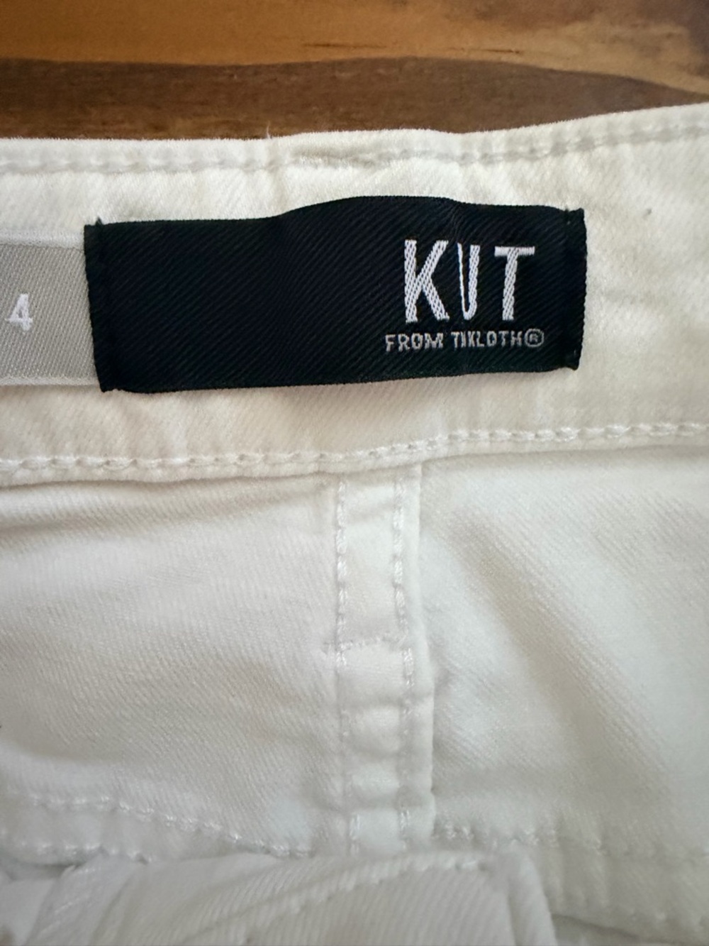 Kut from the Kloth White Denim Pants - Picture 4 of 4